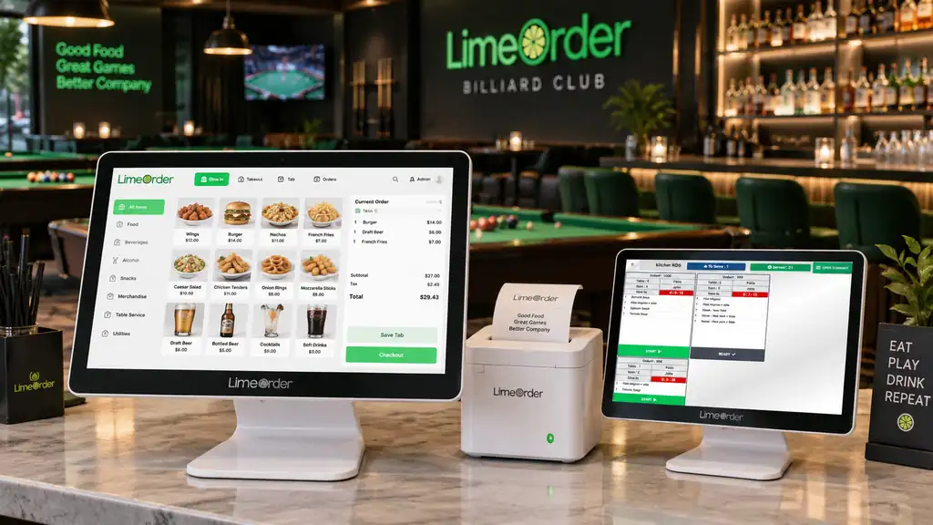 Bar and billiard POS system