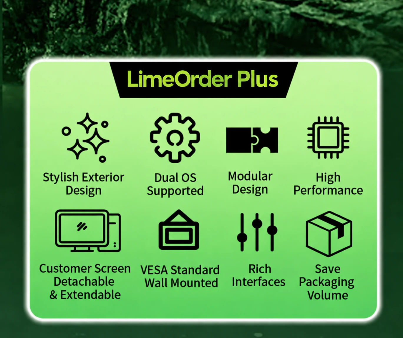 LimeOrder P2 hardware features