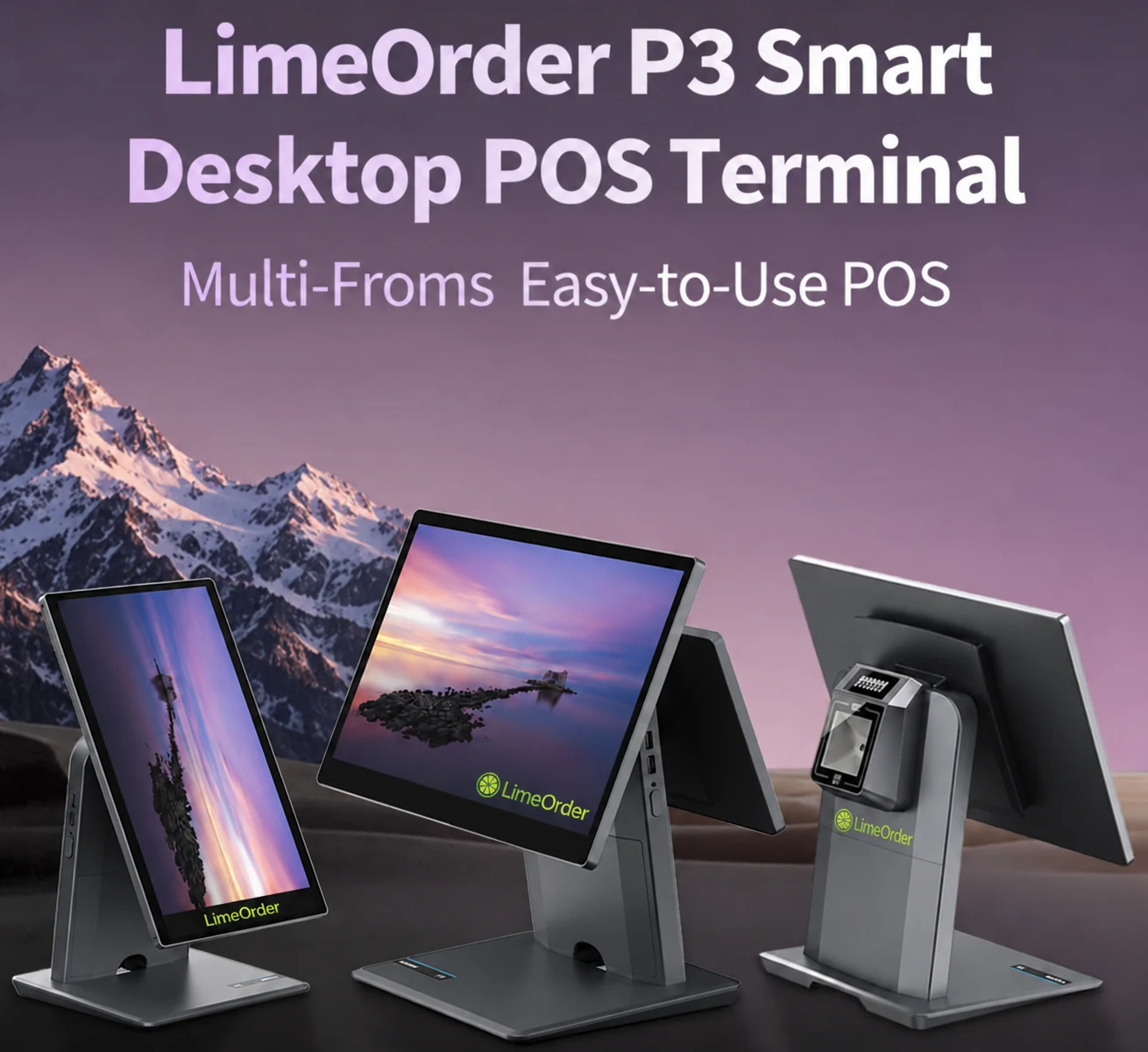 LimeOrder P3 desktop POS configurations