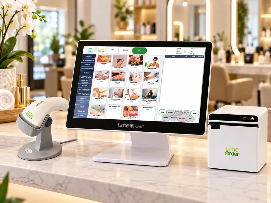 Salon and barbershop POS system