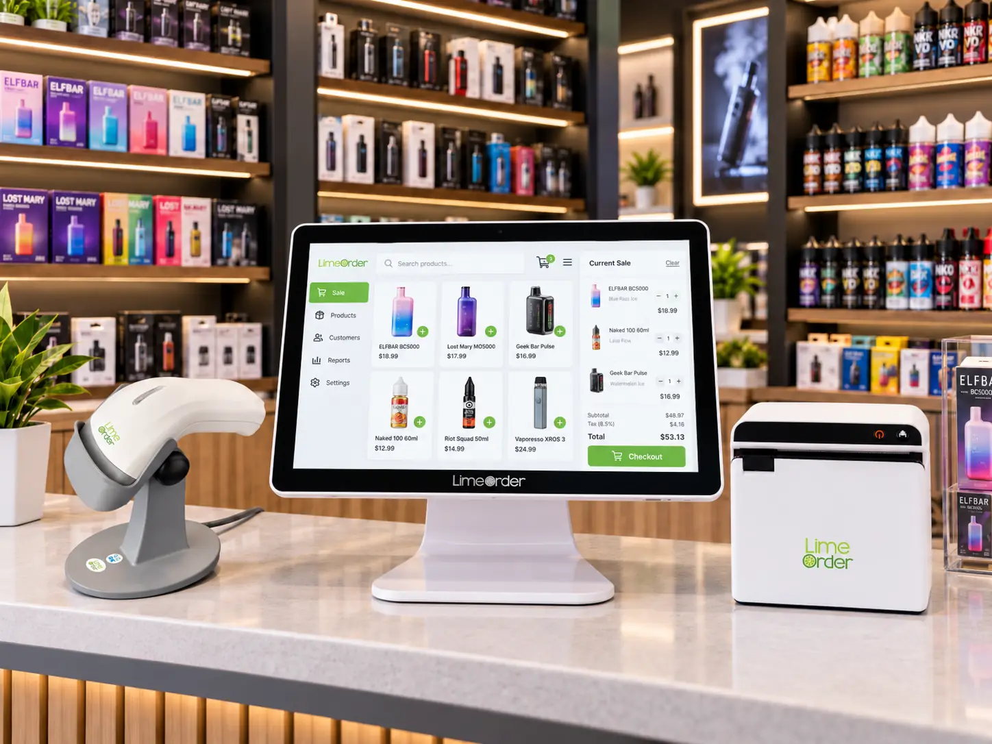Vape store POS system