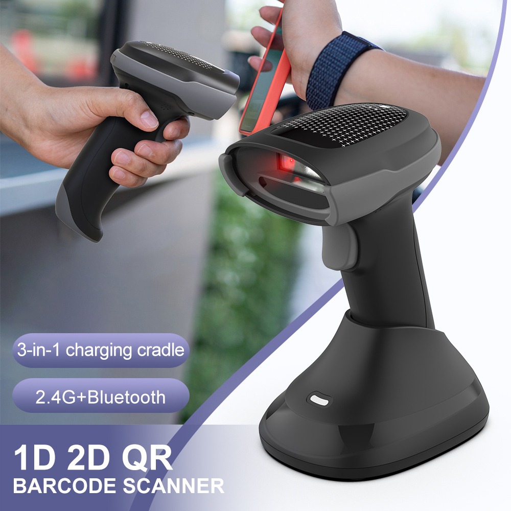 1D 2D QR Portable Barcode Scanner