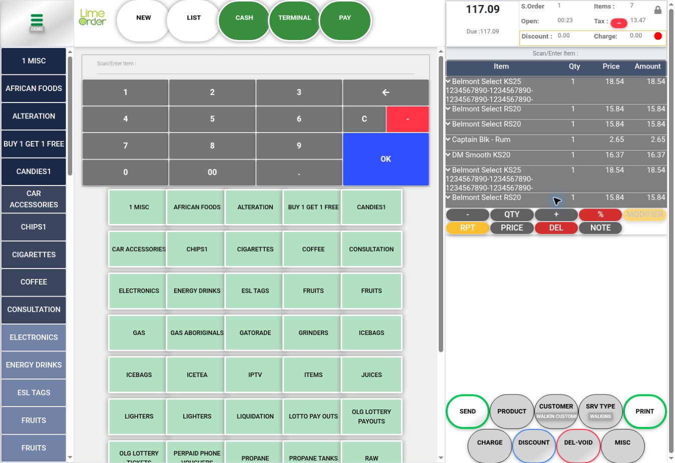 1. Verify invoice and press PAY