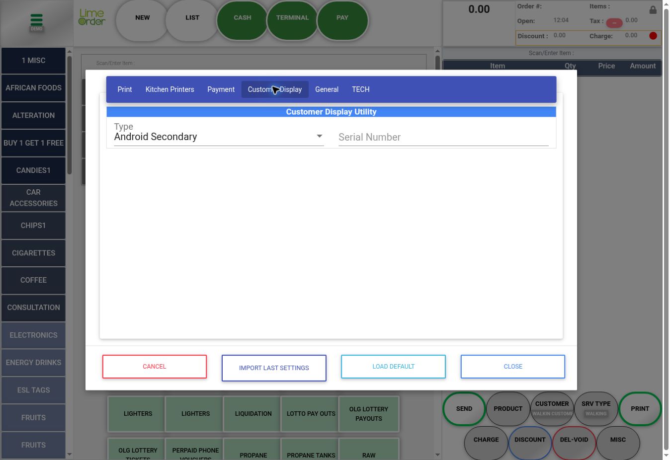 5. Review Customer Display